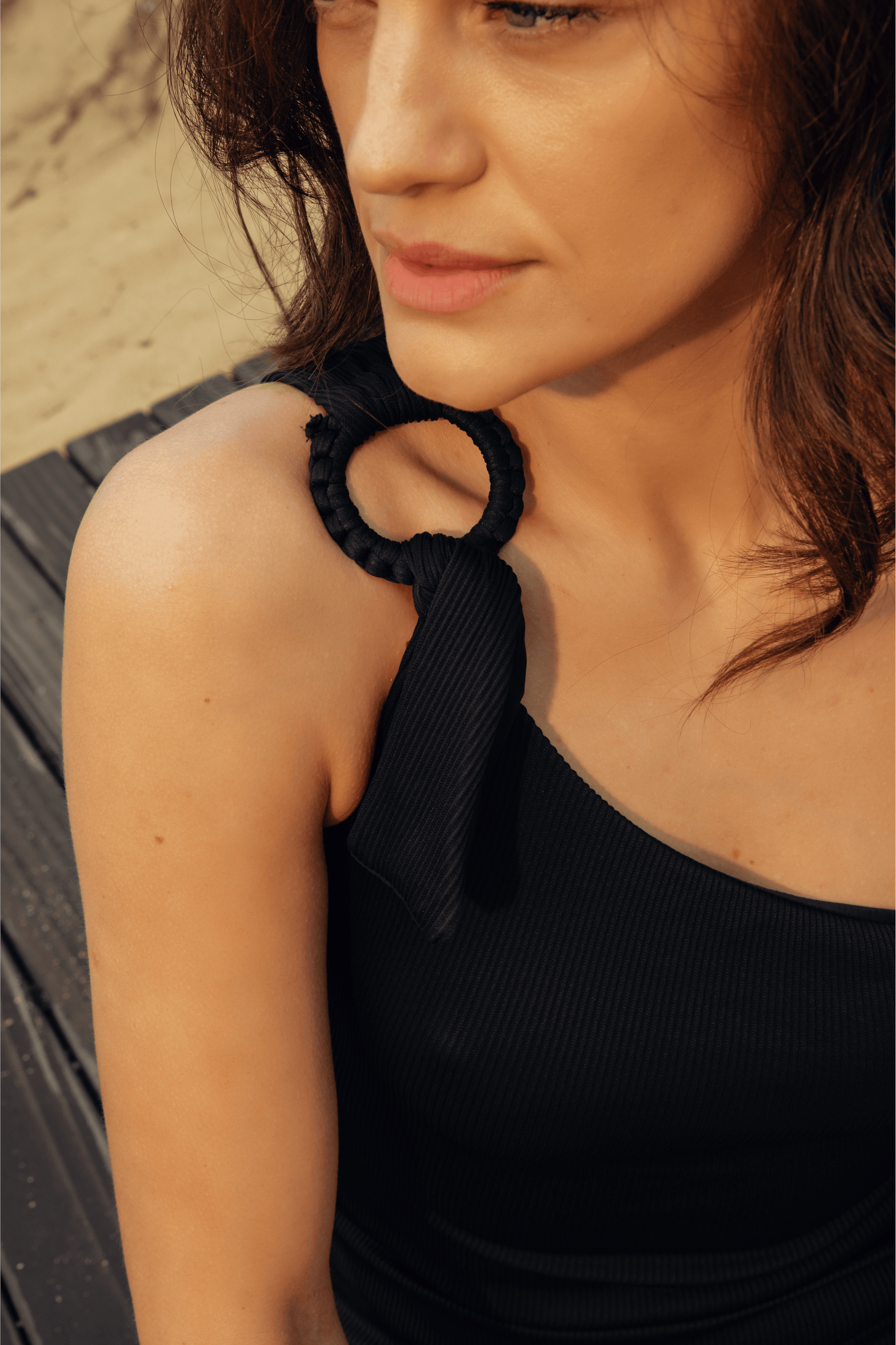 Bel One Piece - Ribbed Black - Lilafrombrazil