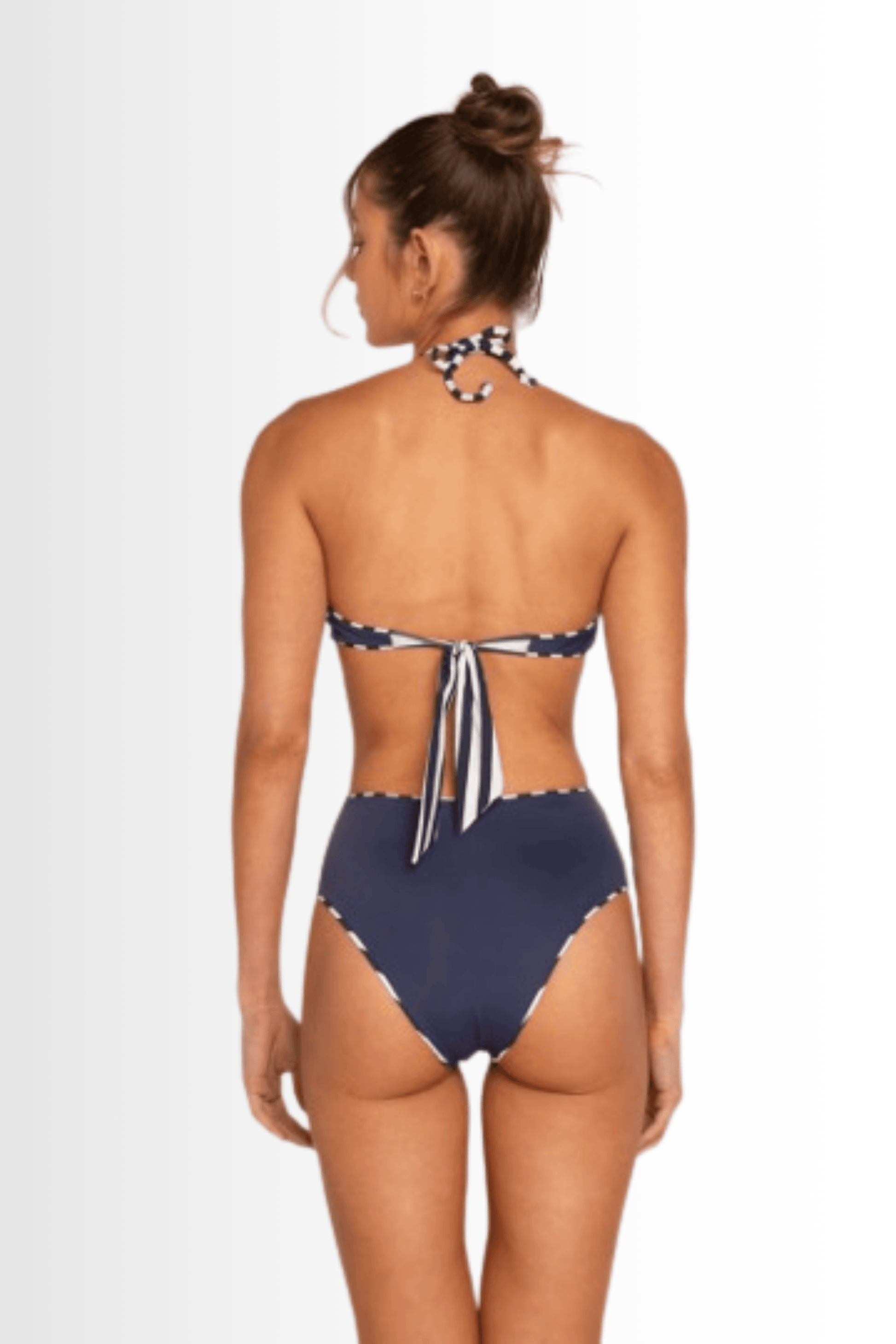 Elba One Piece - Stripped Navy (reversible) - Lilafrombrazil