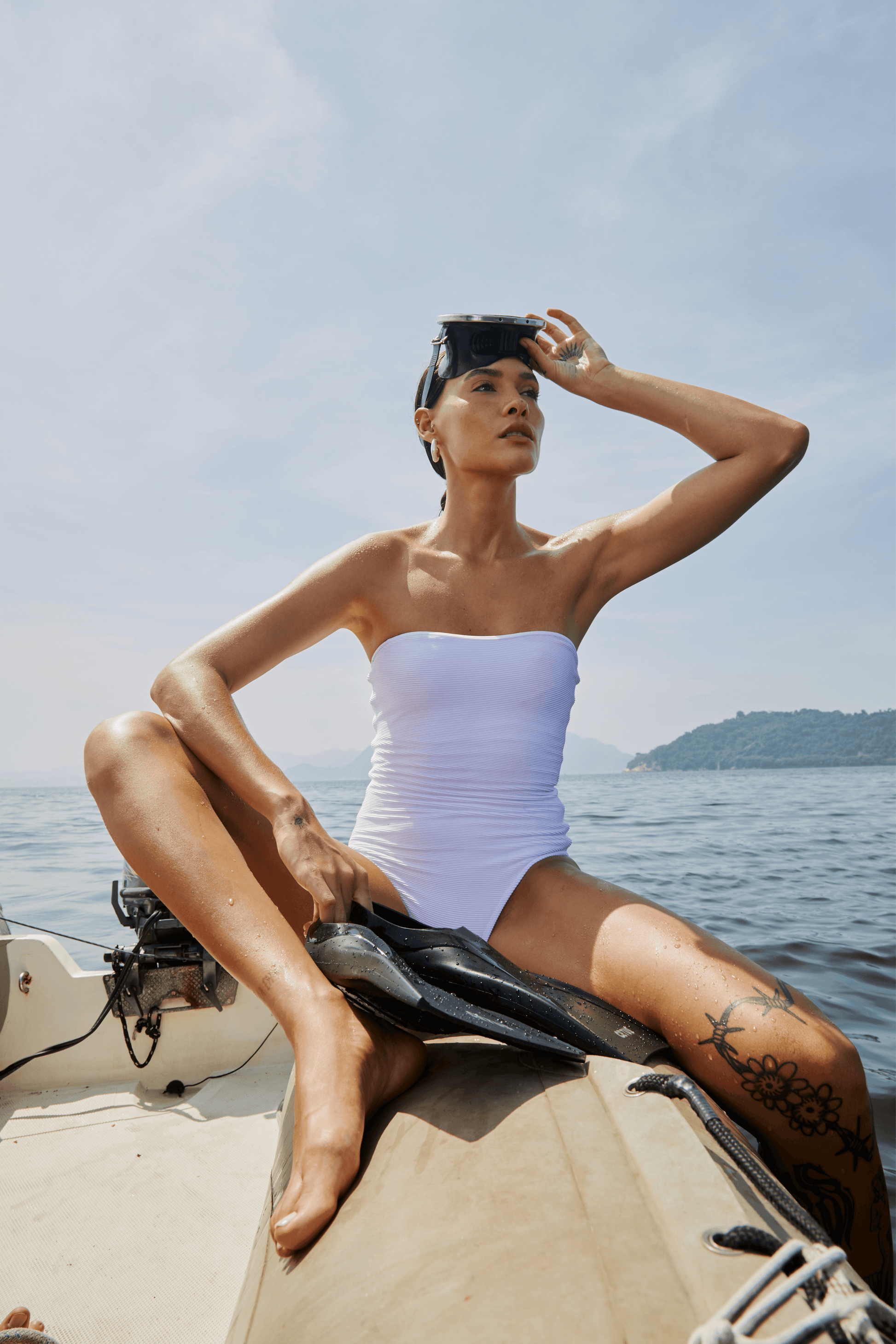 Joice One Piece - Ribbed White - Lilafrombrazil
