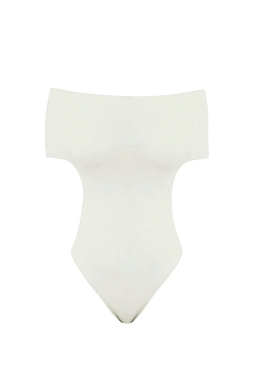 Off-the-Shoulder One Piece - Off-White