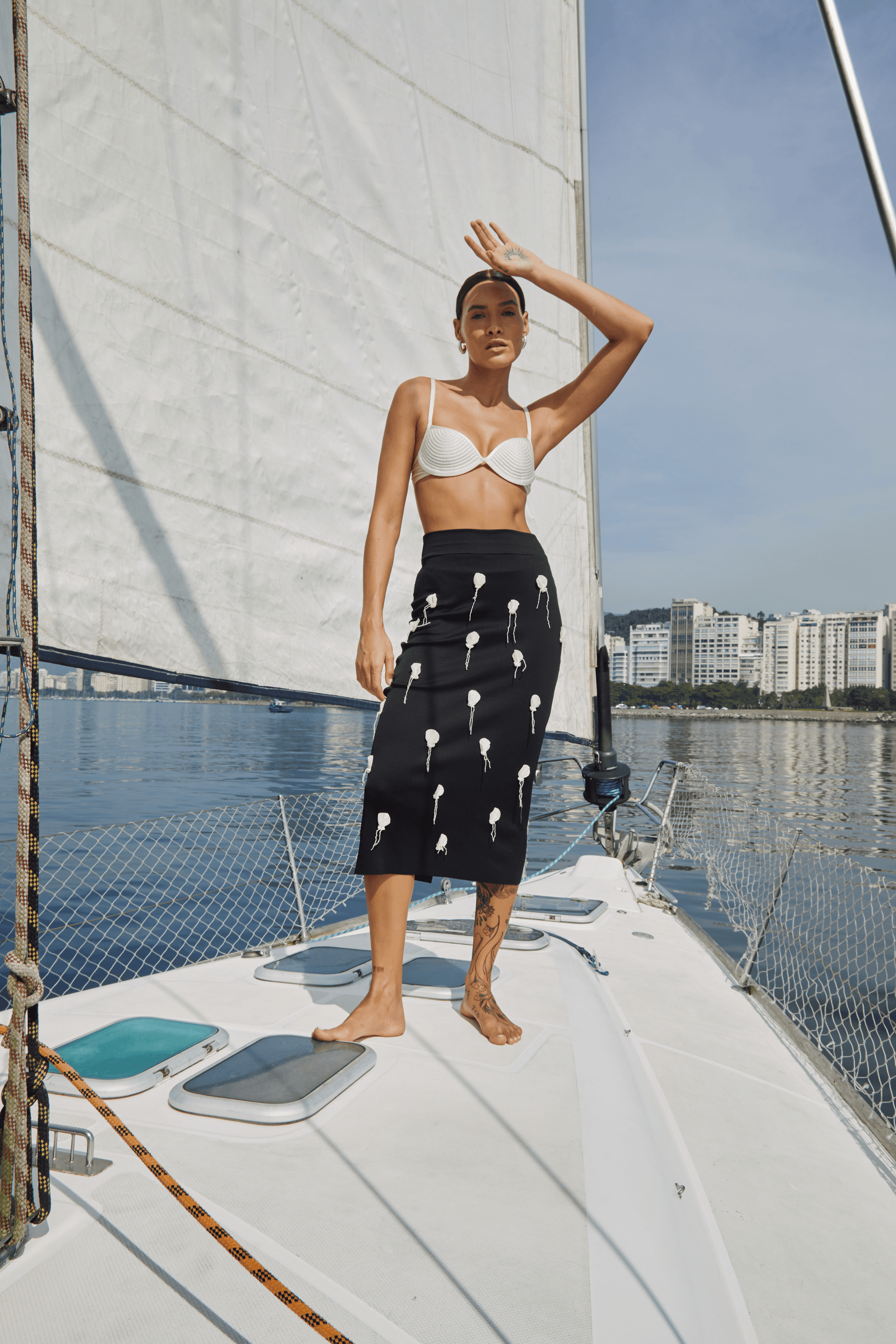 Shell Skirt - Black - Lilafrombrazil