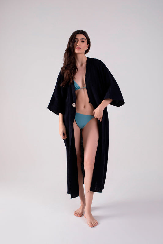 Mussel Kimono - Black