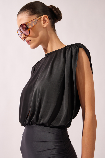 Ruched Swimsuit - Black