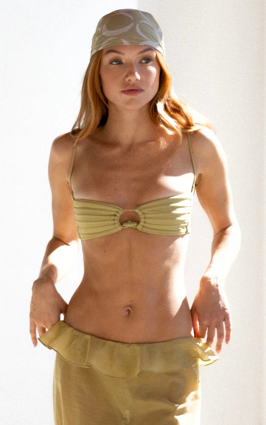 Trim-Detail Bikini Set - Pistachio