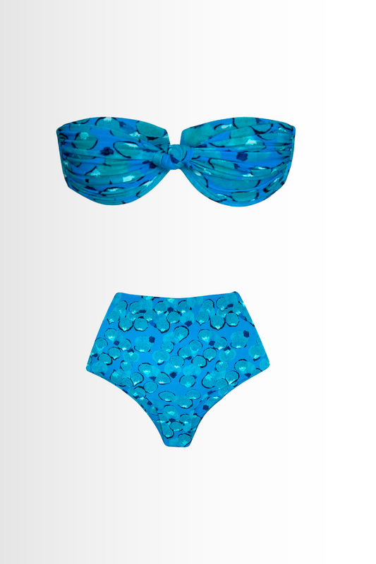 Square Bikini Set Blue