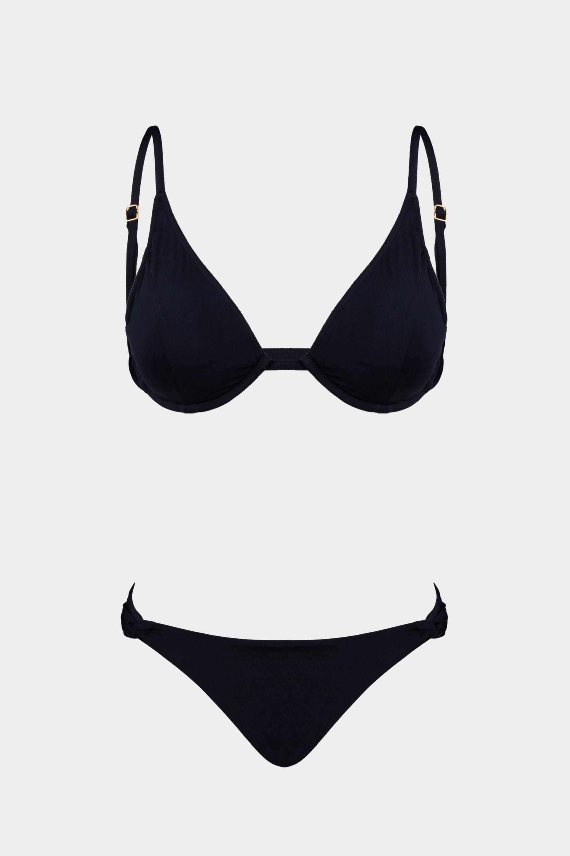 Madalena&Lila Bikini Set Black - Lilafrombrazil