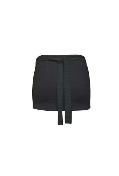 Short Crochet Pareo - Black