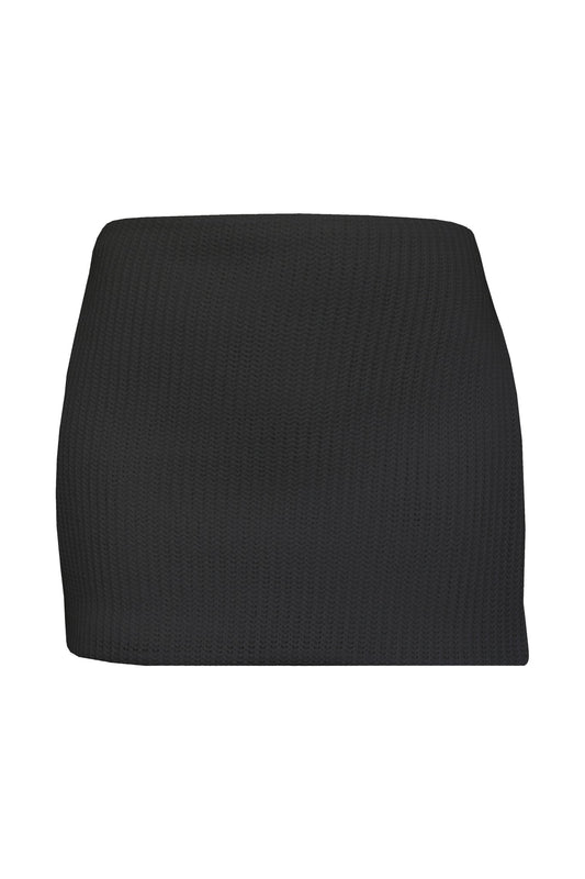 Short Crochet Pareo - Black