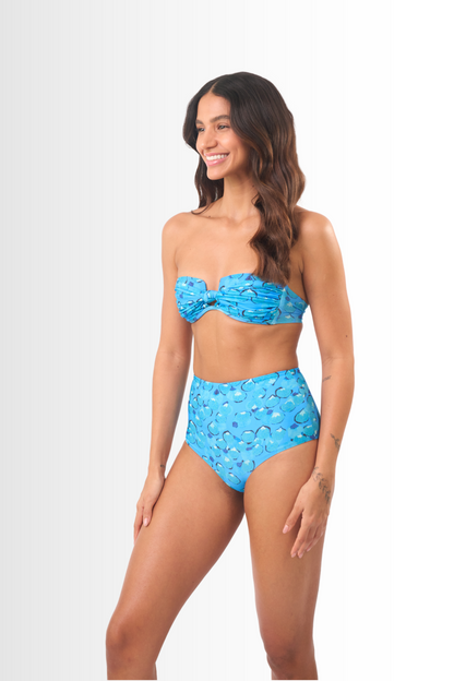 Square Bikini Set Blue