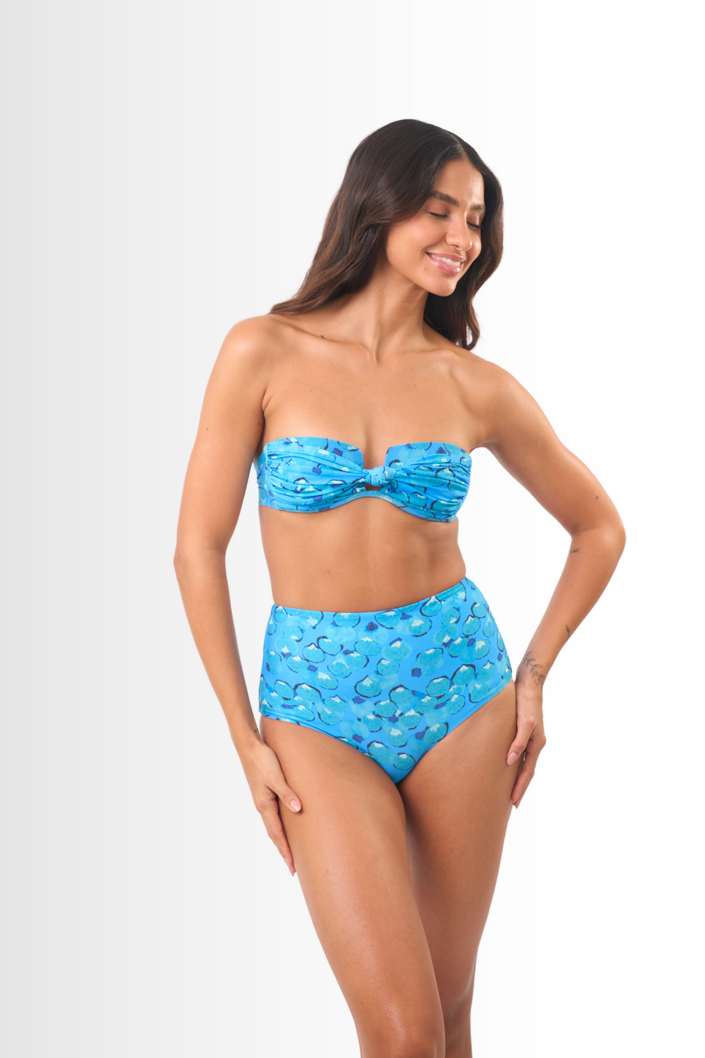 Square Bikini Set Blue