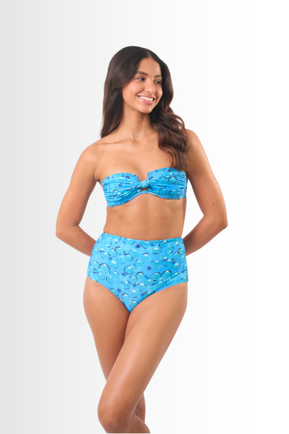 Square Bikini Set Blue