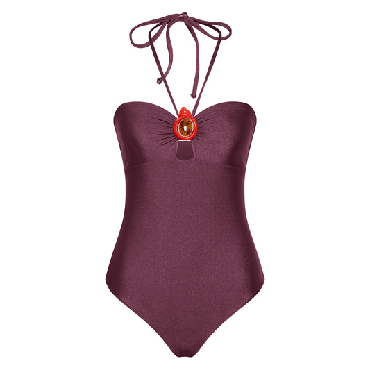Shell One Piece TQC - Burgundy